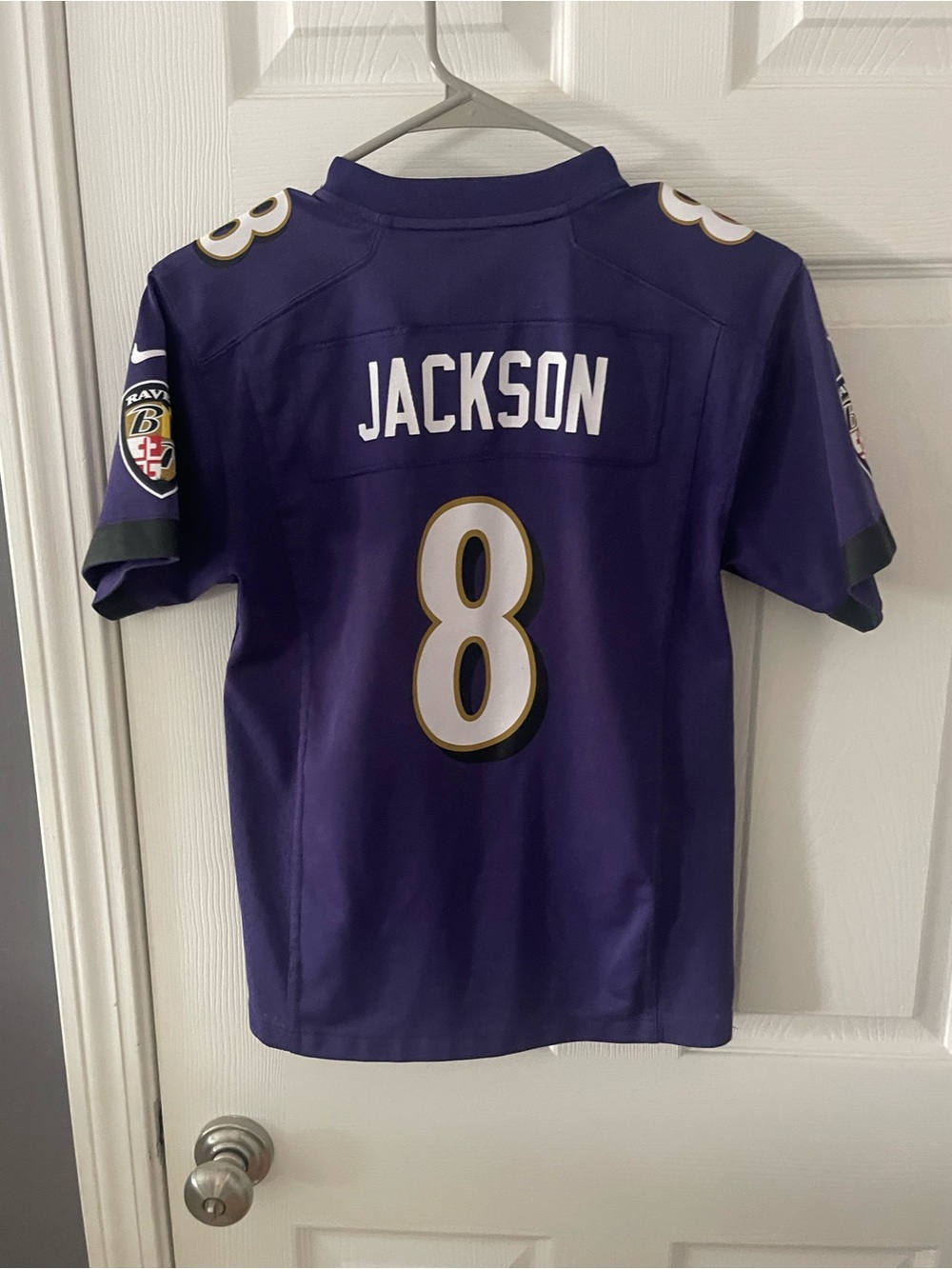 NFL Kids Purple Baltimore Ravens Lamar Jackson #8 Jersey